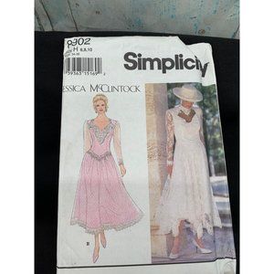 Jessica McClintock Simplicity Pattern #8902 Size H 6,8,10 UnCut